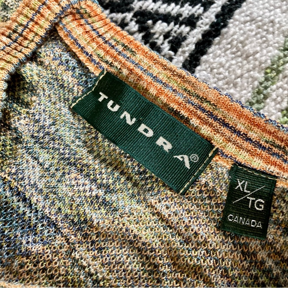 Vintage Tundra Geometric Patchwork Pattern Sweate… - image 5